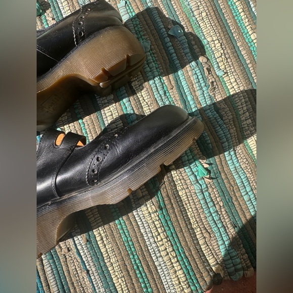 90s Vintage Made in England Doc Martens Black Mary Jane Shoes Sz 10 - Picture 7 of 11